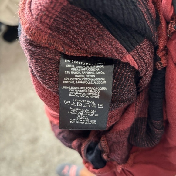 Ett:twa Anthropologie Women's Size 2 Black/Red Plaid Wide Leg Romper - Picture 7 of 7